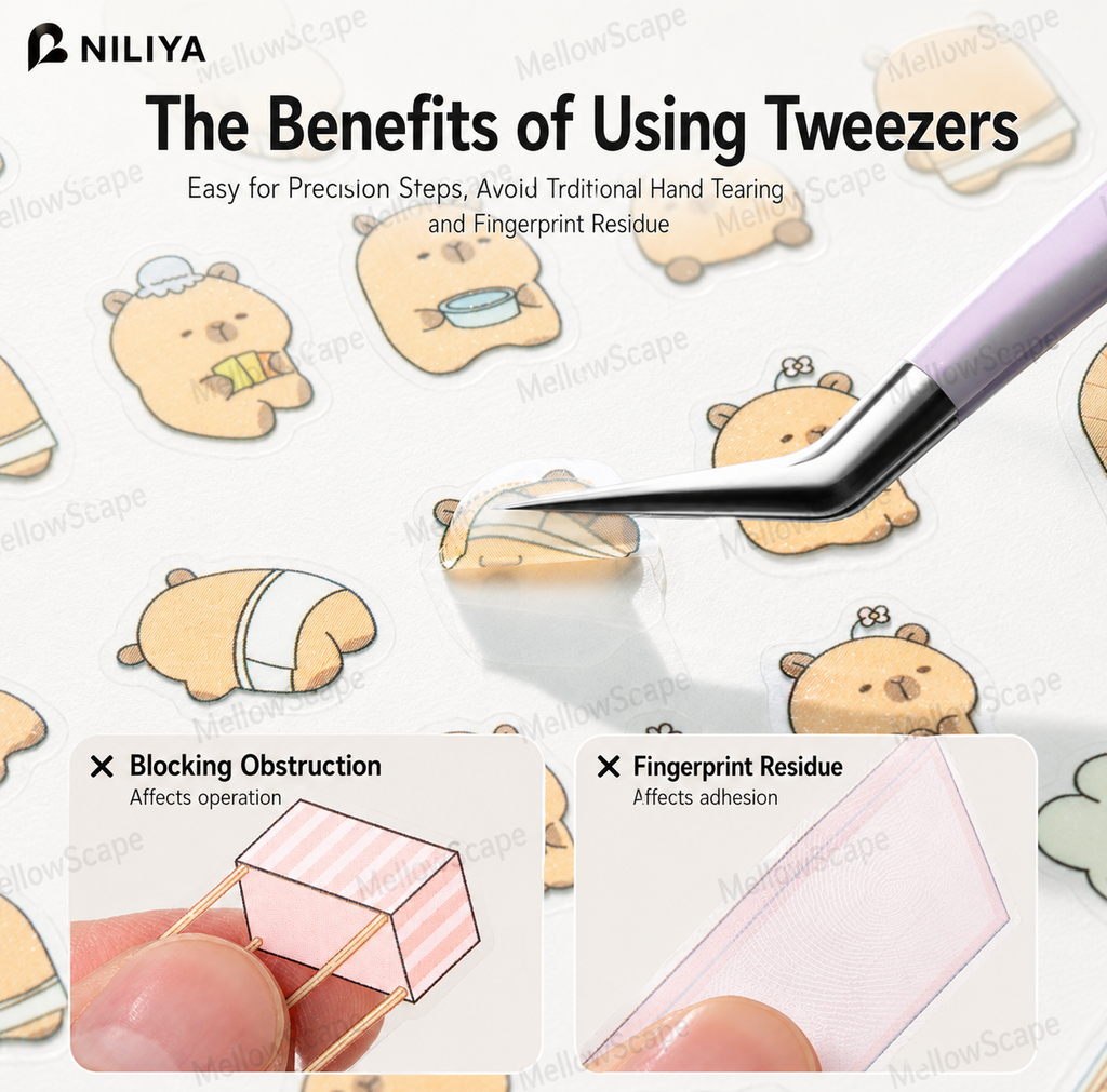 Niliya Stainless Steel Precision Tweezer