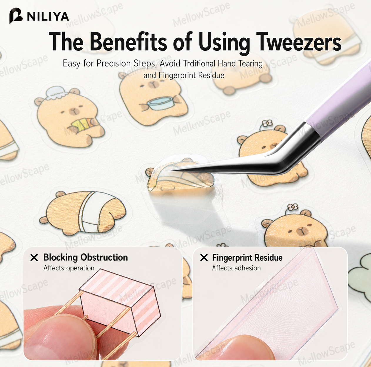 Niliya Stainless Steel Precision Tweezer