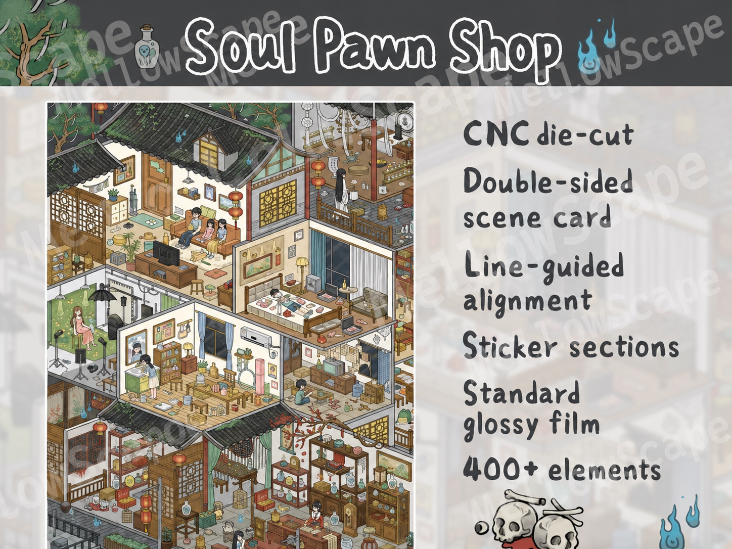 Chao You Scene Sticker 23.0 - Mild Horror Series